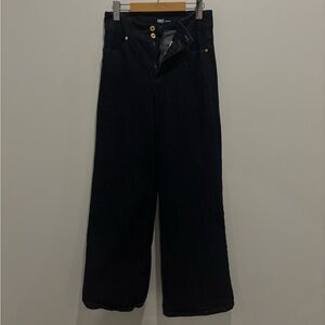 INC International Concepts Dark Blue high waisted Wide-Leg Jeans